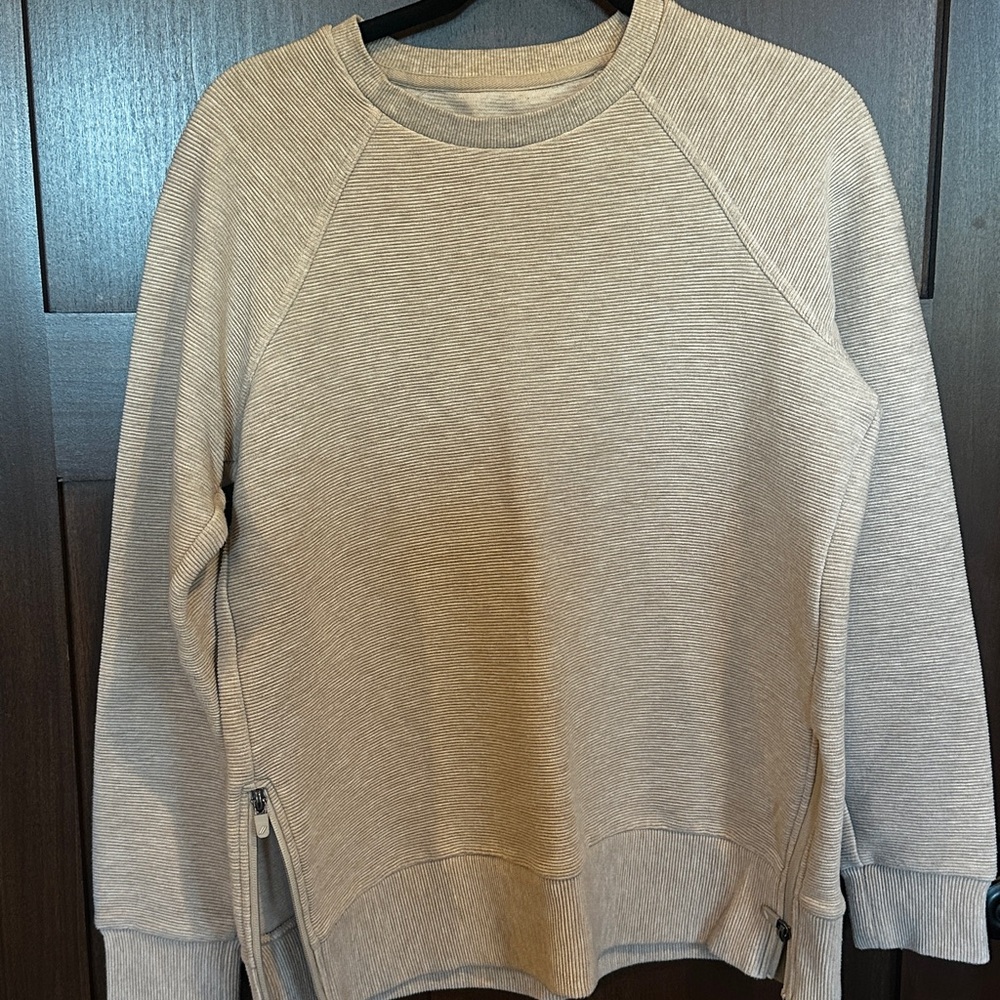 Heather oatmeal tunic Crewneck thread and supply sweater